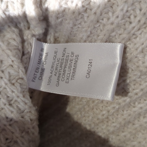 Simon's Twik White/Cream Long Sweater - Picture 3 of 4